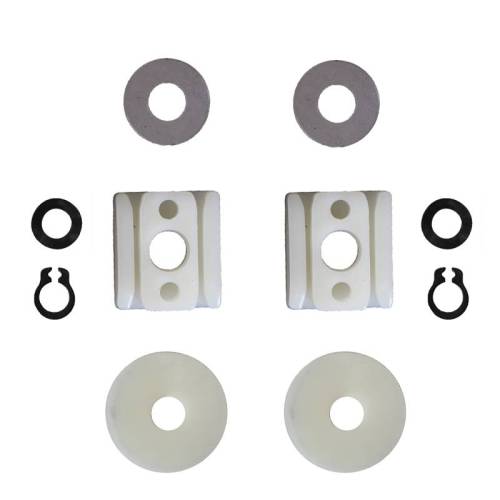 WINDOW REGULATOR BUSHING KIT, FRONT DOORS LEFT OR RIGHT, BUG CONV. 1965-79 *MADE BY WCM*