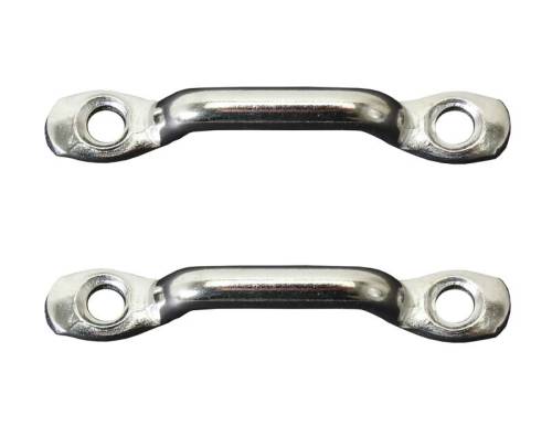 Chuck's Convertible Parts - MOUNT, REAR ASSIST STRAP, METAL, BUG CONV. 1950-79 *MADE IN USA BY WCM* - Image 1