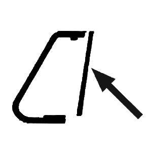 Chuck's Convertible Parts - SEALS, VENT WING FLAP, BUG CONV. 1952-64 - Image 2