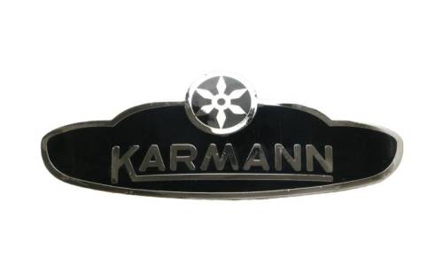 Chuck's Convertible Parts - EMBLEM, KARMANN SIDE BODY BADGE, ADHESIVE BACKED, BUG CONV. 1961-79 - Image 1