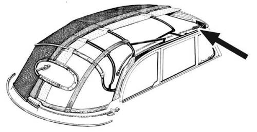 Chuck's Convertible Parts - SPRINGS FOR SIDE TENSION CABLE, SET OF 2, BUG CONV. 1950-79 *MADE IN USA BY WCM* - Image 2