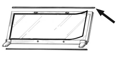 Chuck's Convertible Parts - SEAL, WINDOW FRAME, UPPER TOP, THING 73-74 *MADE IN USA BY WCM* - Image 3