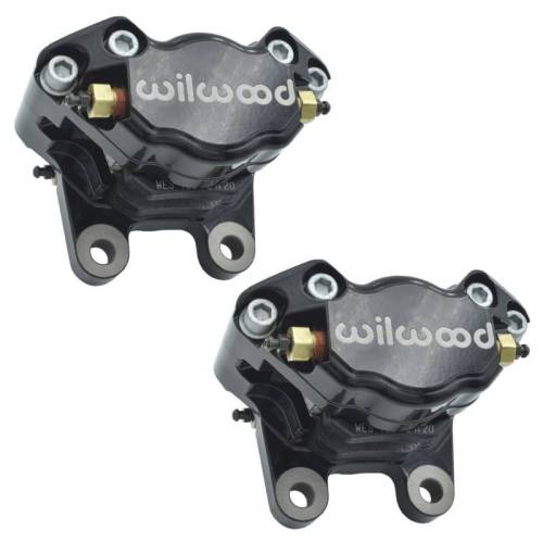 Chuck's Convertible Parts - FRONT DISC BRAKE KIT, BLACK WILWOOD HIGH PERFORMANCE CALIPERS, 5x130 & 5x4.75, SUPER BEETLE BUG 1971-79 - Image 2