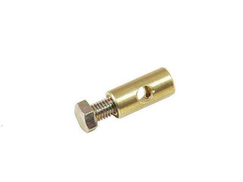BARREL CLAMP,CARB TO CABLE, 8 x 17mm w/ HEX SCREW, BUG 50-79, BUS 49-79, GHIA 56-74, TYPE 3 61-74, THING 73-74, VANAGON 80-82