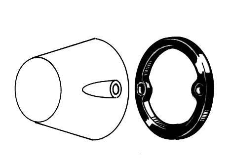 Chuck's Convertible Parts - SEALS, FRONT TURN INDICATOR BETWEEN BULB HOLDER & LENS, SET OF 2, GHIA 65-69, TYPE 3 1961-63 & 68-69 *MADE IN USA BY WCM* - Image 2
