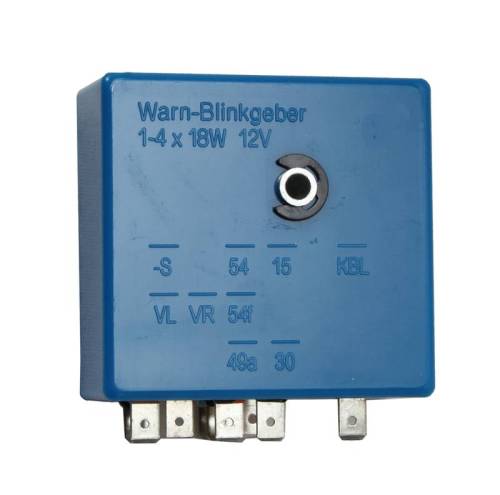 Chuck's Convertible Parts - FLASHER RELAY, TURN INDICATOR, BUG / BUS / GHIA / TYPE 3 1966-1968 1/2 (Bug up to VIN # 118381367, Bus to VIN # 218098286) - Image 1