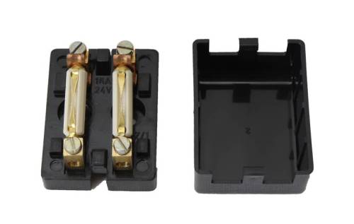 Chuck's Convertible Parts - FUSE BOX, 2 FUSE WITH SCREW CONTACT *GERMAN* BUG 1954-59, GHIA 1956-59 - Image 2