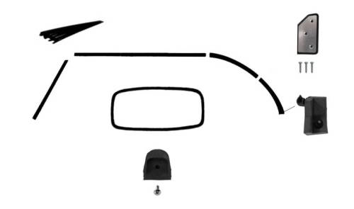 Chuck's Convertible Parts - CONVERTIBLE TOP DELUXE RUBBER KIT, BUG CONVERTIBLE 1965-67 (With American Style Window seal, see description for complete contents) - Image 1