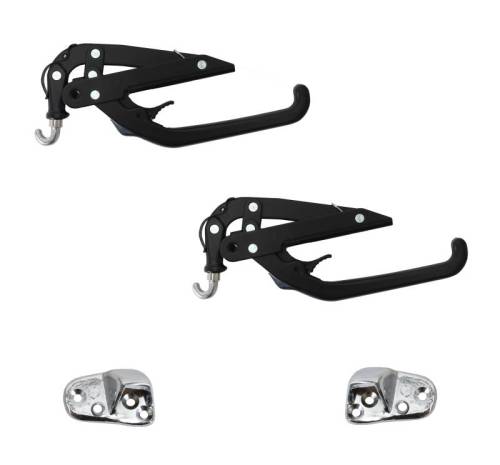 TOP LOCK ASSEMBLY WITH HOOK, LEFT & RIGHT & CATCHES, GHIA CONV. 1969 1/2-74 (1969 from VIN 149431008) *MADE BY WCM*