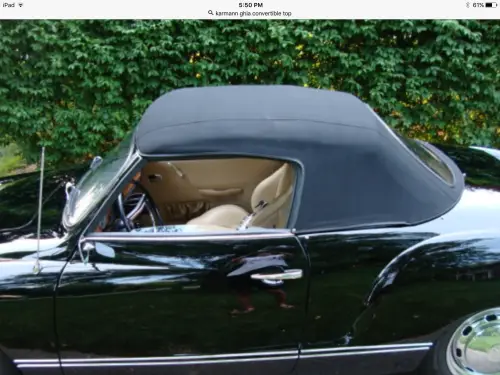 Chuck's Convertible Parts - DELUXE CONVERTIBLE TOP KIT, GHIA CONV. 1958-64 - Image 2