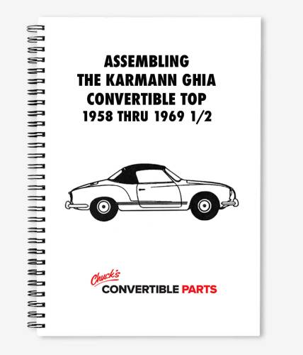 Chuck's Convertible Parts - DELUXE CONVERTIBLE TOP KIT, GHIA CONV. 1958-64 - Image 6