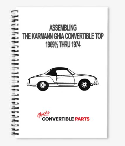 Chuck's Convertible Parts - DELUXE CONVERTIBLE TOP KIT, GHIA CONV. 1969 1/2 -74 - Image 5