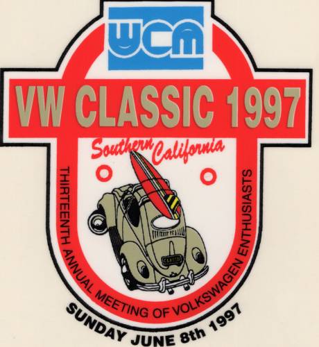 STICKER, 1997 VW CLASSIC (Limited Stock)